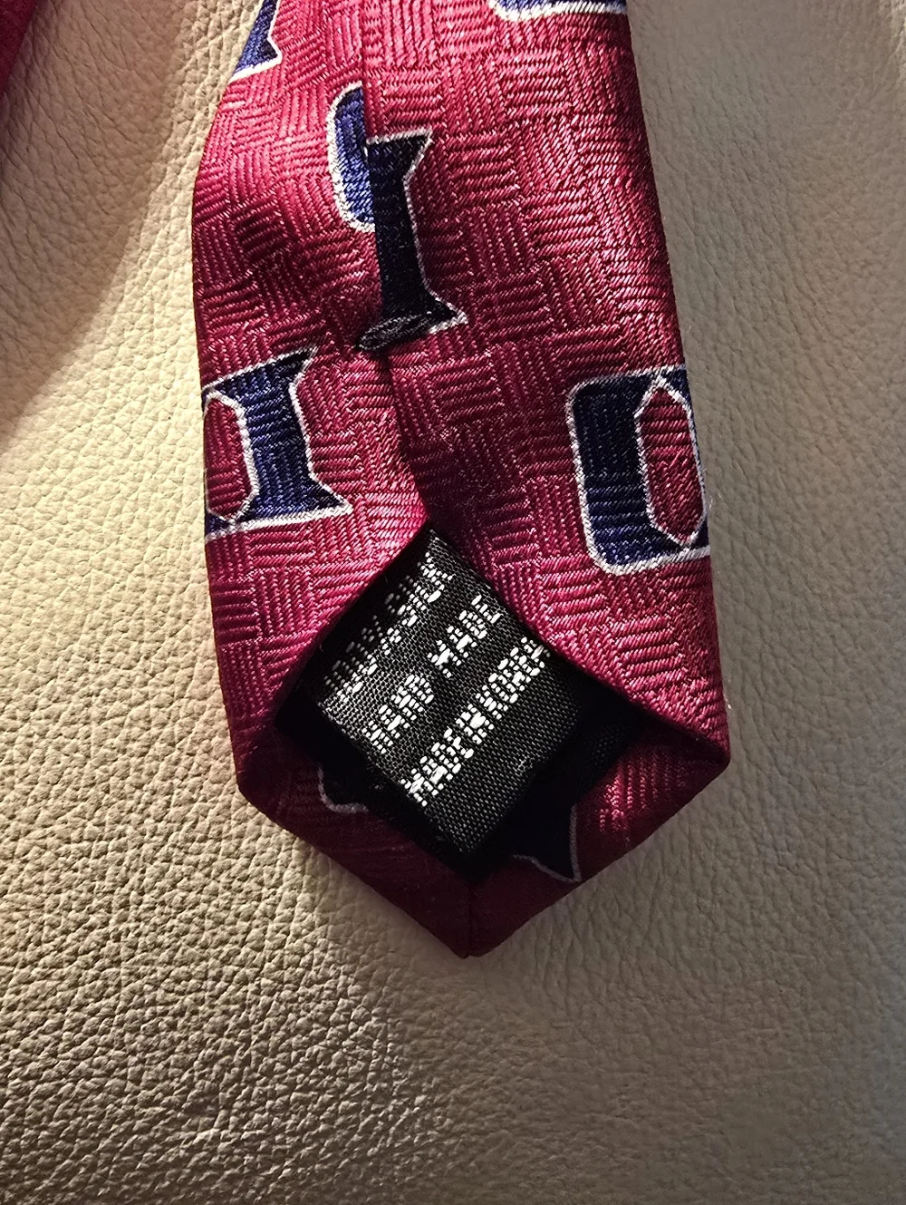 Duke University Red Blue D Logo Men's Silk Necktie Tie